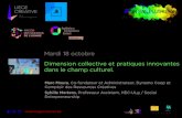 Dimension collective et pratiques innovantes dans le champ culturel. | LIEGE CREATIVE, 18.10.16
