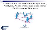 Claims and Counterclaims Preparation, Analysis, Assessment and Successful Settlement of Disputes III