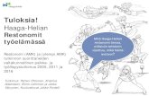 Haga-Helia amk:n osaraportti, restonomien palkka- ja työllisyystutkimus 25.10.2016
