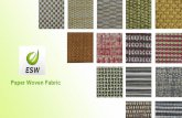 Paper woven fabric -
