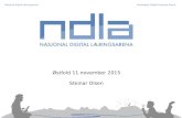 Presentasjon NDLA elektrofag november 2015