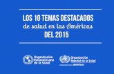 Los 10 Temas Destacados de Salud en las Américas del 2015