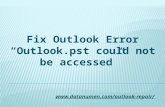 5 Ways to Solve Outlook Error "Outlook.pst could not be accessed"