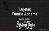 Tarjetas  Familia Addams