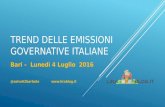 Trend delle emissioni governative italiane 4 luglio 2016