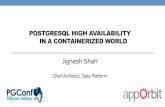 PostgreSQL High Availability in a Containerized World