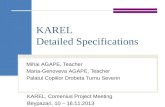 KAREL Detailed Specifications