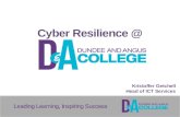 Cyber Resilience @ Dundee & Angus College