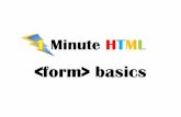 1 Minute HTML tutorial - form basics