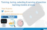 AI&BigData Lab 2016. Руденко Петр: Особенности обучения, настройки и использования моделей машинного обучения