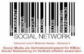 Inbound Lunch 2 - Social Media als Vertriebsinstrument für KMUs