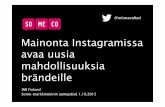 IAB Finland some-markkinoinnin aamu: Mainonta instagramissa