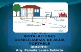 Instalaciones Domiciliarias de Agua Potable