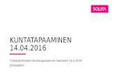 Lupapisteen Ympäristötoimen kuntatapaaminen 14.4.2016