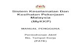 Sistem Keselamatan Dan Kesihatan Pekerjaan Malaysia (MyKKP)