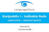 LanguageStore - Konjunktiv I - Indirekte Rede