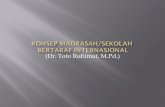 Konsep madrasah/sekolah bertaraf internasional