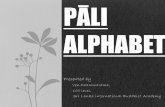 Pali alphabet