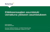 Pertti Honkanen: Eläkkeensaajien asumistuki verrattuna yleiseen asumistukeen