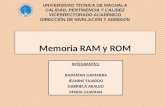 MEMORIA RAM Y MEMORIA ROM