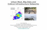 Urban heat, big data and critical infrastructure networks