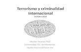 Terrorismo y criminalidad