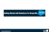 Getting Started with Salesforce for Nonprofits