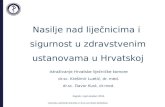Nasilje nad liječnicima i sigurnost u zdravstvenim ustanovama u Hrvatskoj