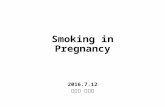 Smoking in pregnancy
