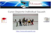 Curso deporte individual squash