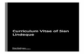 Sian Lindeque Cirriculum Vitae