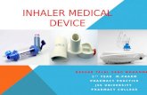 Inhaler medication devices and patient counselling.