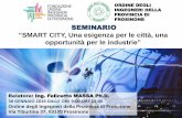Seminario “SMART CITY, Una esigenza per le città, una opportunità per le industrie"