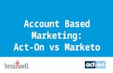 Account Based Marketing:  Marketo vs Act-On