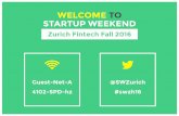 Fintech Startup Weekend Zurich 2016
