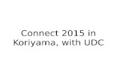 Connect 2015 in Koriyama, with UDC