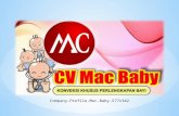 Cv mac baby konfeksi khusus perlengkapan bayi bandung – company profile