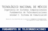 Fundamentos de Telecomunicaciones - Unidad 1 conceptos basicos