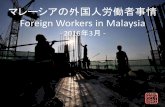 マレーシアの外国人労働者事情 2016年3月