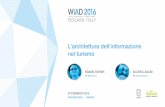WIAD16 - L'Architettura dell'Informazione nel Turismo