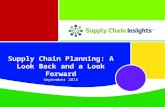 Supply Chain Planning: A look Back and a Look Forward