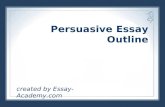 Persuasive essay outline