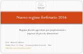 Nuovo regime forfetario 2016