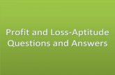 Profit and loss aptitude questions and answers