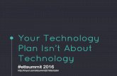 Your Technology Plan Isn't About Technology - #ettsummit 2016