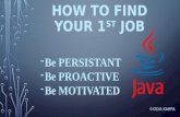 How to find your 1st job (for Java dev. course)