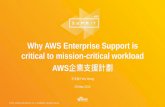 Why AWS Enterprise Support is Critical to Mission Critical Workload