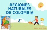 Resumen regiones naturales de Colombia