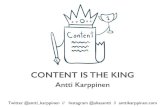 Digisawotta content is the king antti karppinen