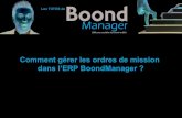 Comment gérer les ordres de mission dans l'ERP BoondManager ?